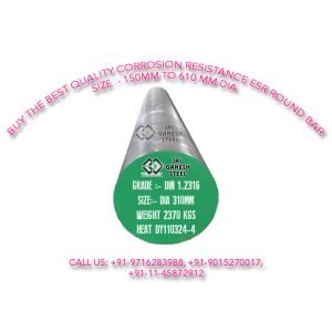 Buy Corrosion Resistance ESR Round Bar 150mm at low Price in India